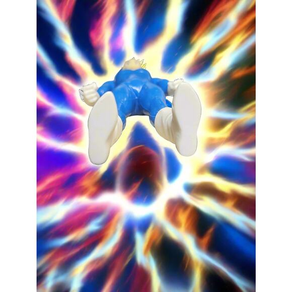 1996 Bandai Irwin Dragon Ball Z DBZ Saga Continues Vegeta 5" Action Figure - Picture 5 of 5